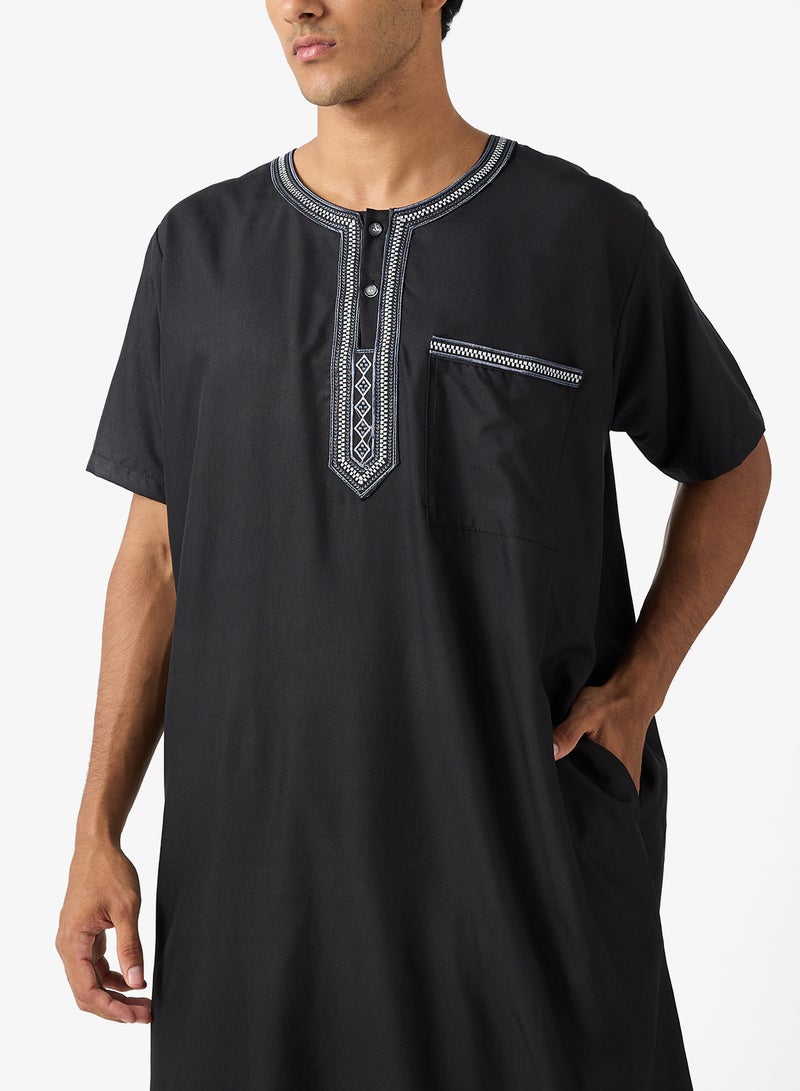 روبرت وود ثوب كلاسيكي بياقة مستديرة - Image 3